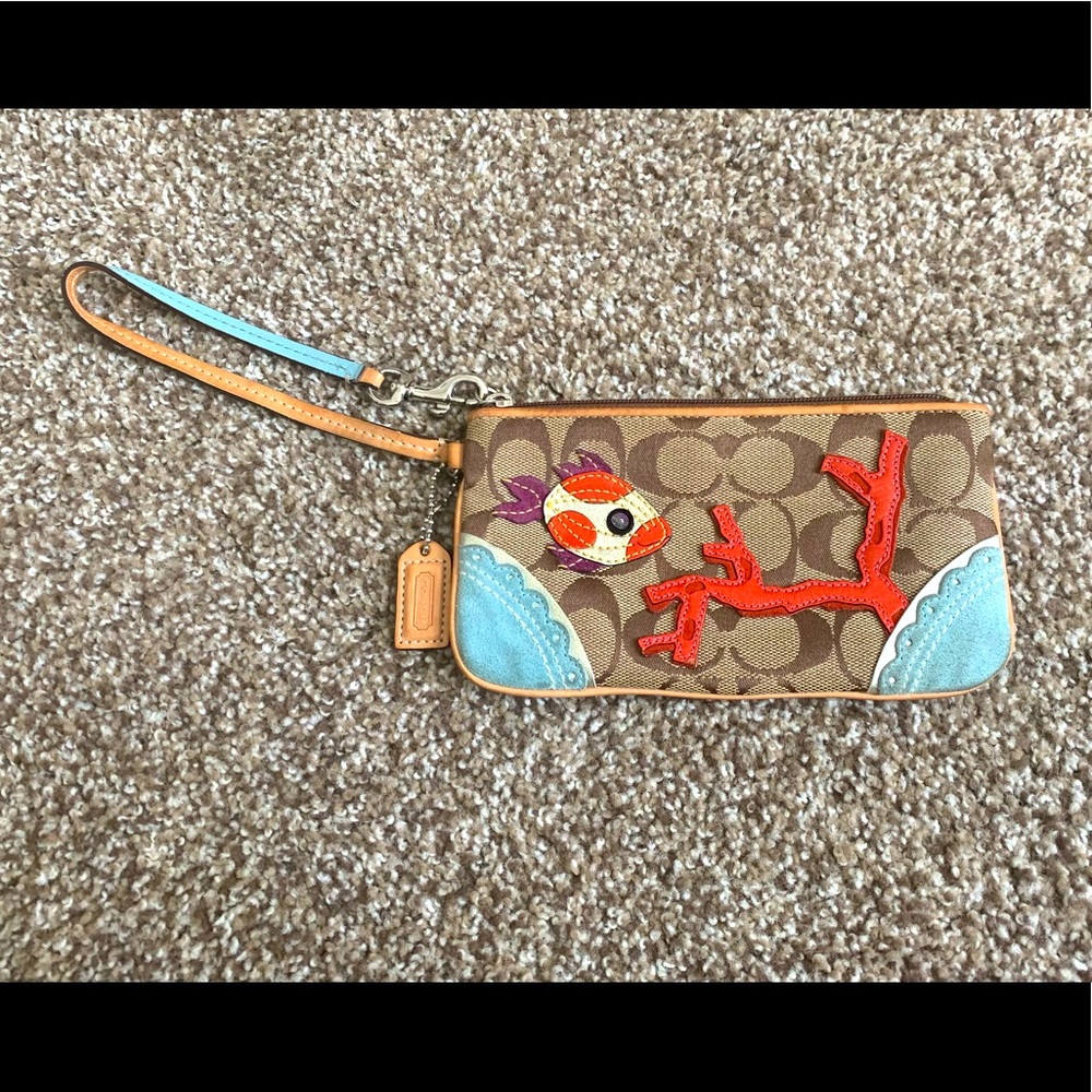Coach Novelty Fish Wristlet